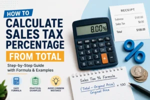 How to Calculate Sales Tax Percentage From Total (Easy Formula)