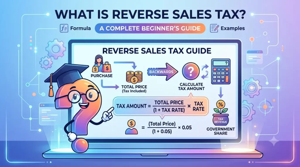 What Is Reverse Sales Tax? A Complete Beginner’s Guide (With Formula & Examples) What Is Reverse Sales Tax A Complete Beginner's Guide (With Formula & Examples)