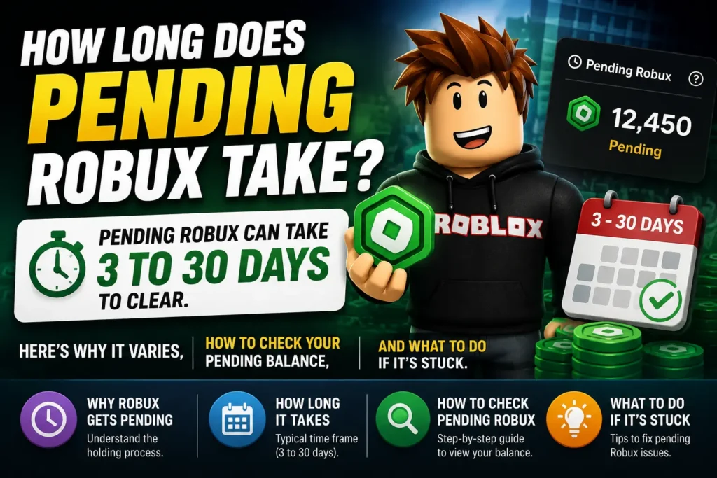 How Long Does Pending Robux Take? (2026 Guide) | Tiblor How Long Does Pending Robux Take (2026 Guide) Tiblor